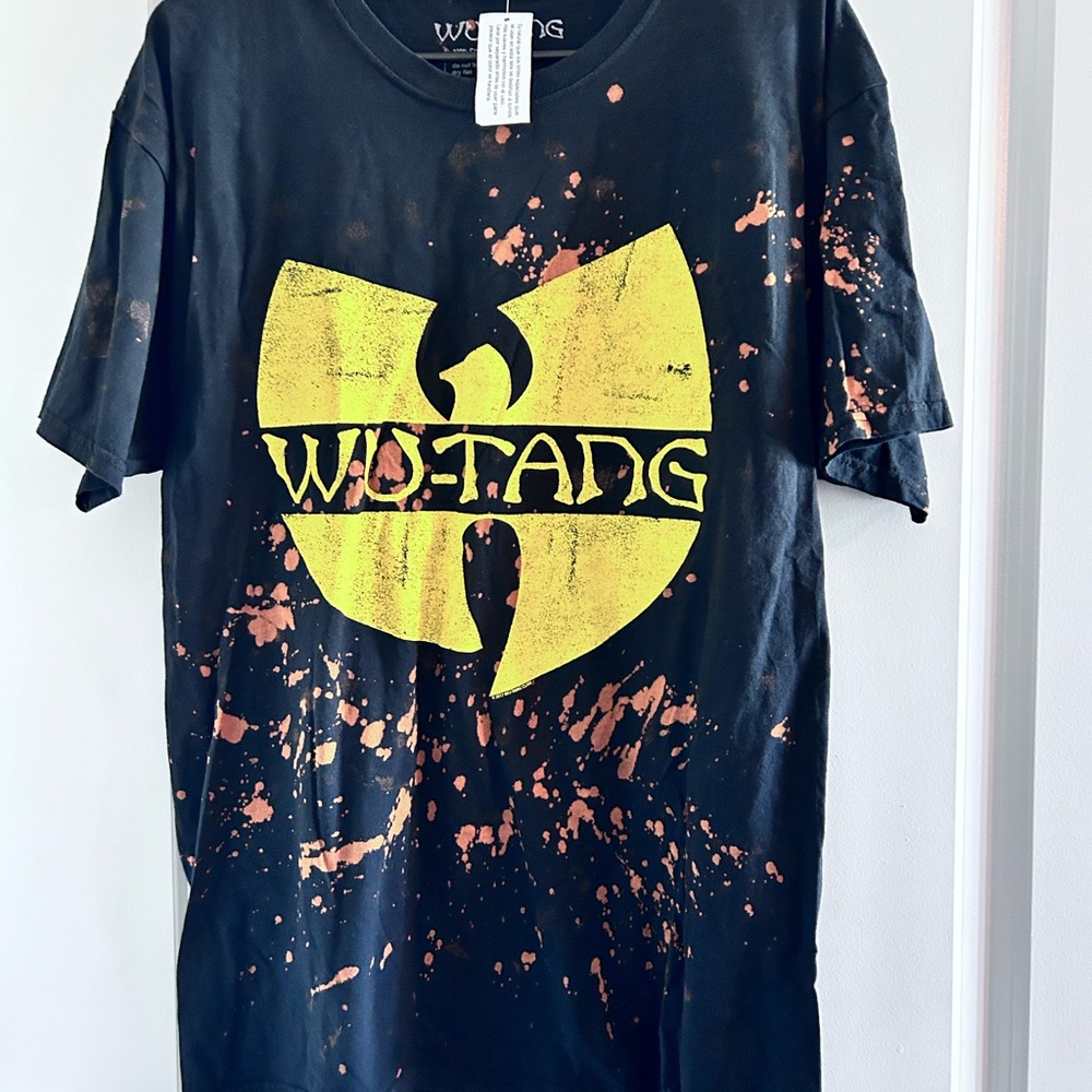 WUTANG • Black Bleached T-Shirt • Large - Picture 2 of 5
